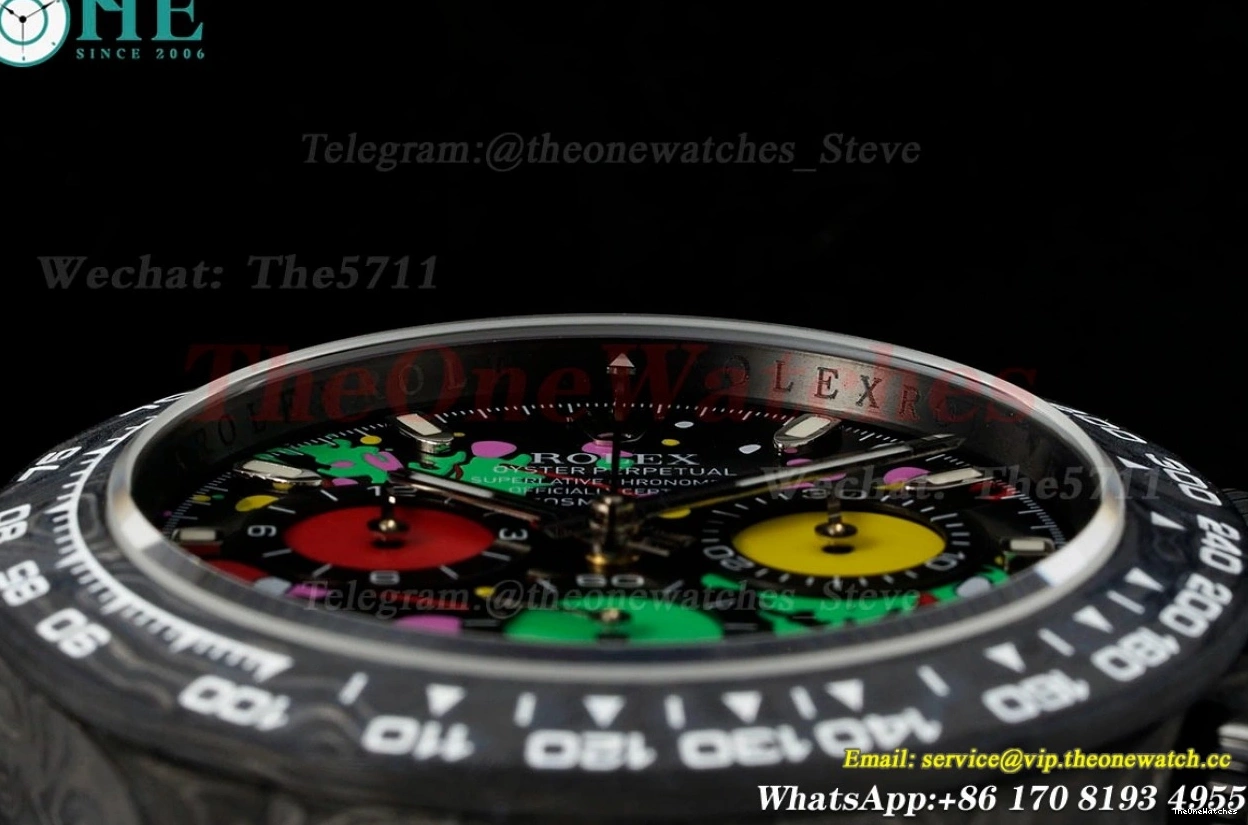 NY Carbon Colorful Dial DD4130 Daytona O 40mm N6F Diw 0130